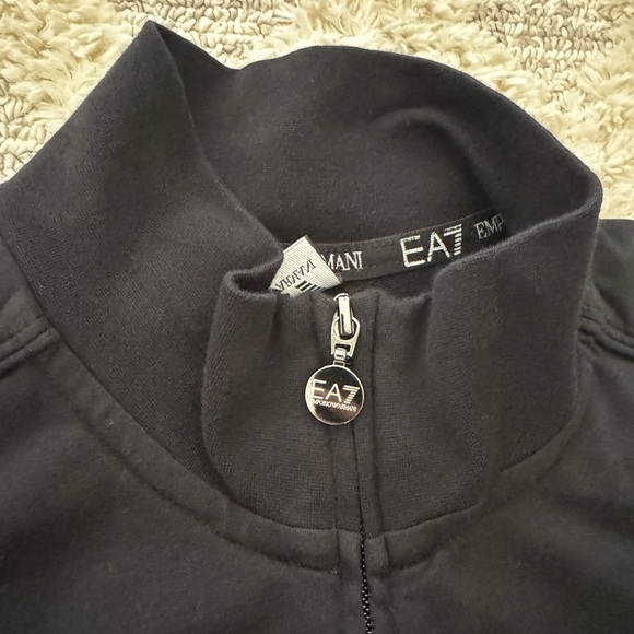 Emporio Armani Men's Black Zipped
Sweatshirt Jacket Size XL - Picture 9 of 11